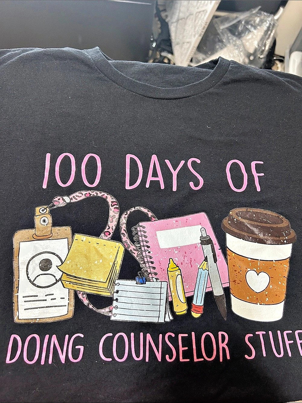 100 Days of Doing Counselor Stuff Graphic Tee